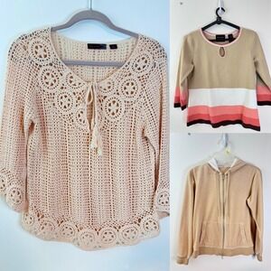 Lot Of 3 Womens Sweater And Blouse
